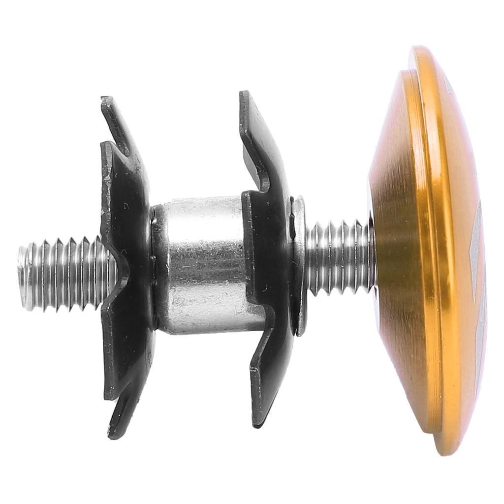 Horní víčko hlavového složení kola Hliníková slitina Hvězdicová matice Víčko představce Představec Vidlice MTB Silniční kolo PříslušenstvíZlatá