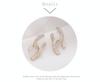 Xiao Xiangfeng Double C Pearl Bowknot Earrings: 925 Silver Zircon Japanese-Korean Style