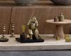 Seven Lucky Gods of Good Luck Ebisu Silky Gold Buddhist Hideun Makita Buddha Statue Ornament Takaoka Copperware sculptor Prototype_Kobiki (Ebisu 7F)