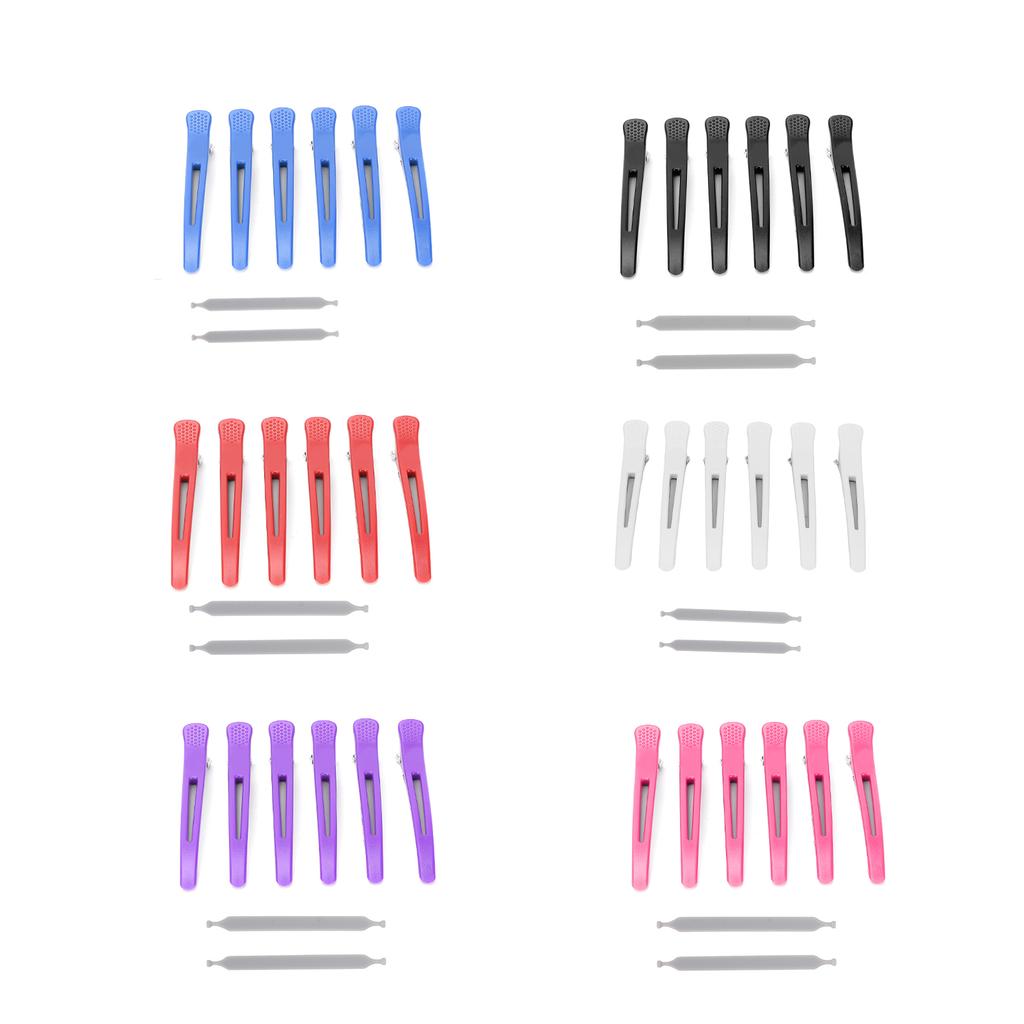 6Pcs Professional Hair Clips Non‑Slip Dividing Duckbill Hair Clips for Hair Cutting Styling