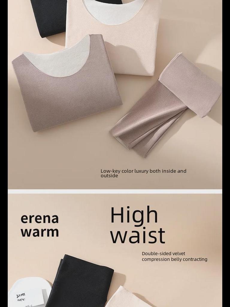 Women's Plus Size Double-Sided Velvet Warm Suit - German Velvet and Thickened for Autumn