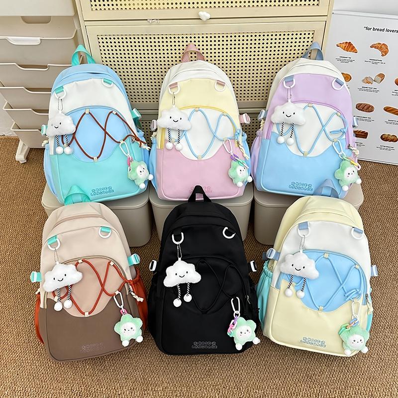 Middle School Student Schoolbag Women's Large Capacity Backpack Lightweight Travel Backpack