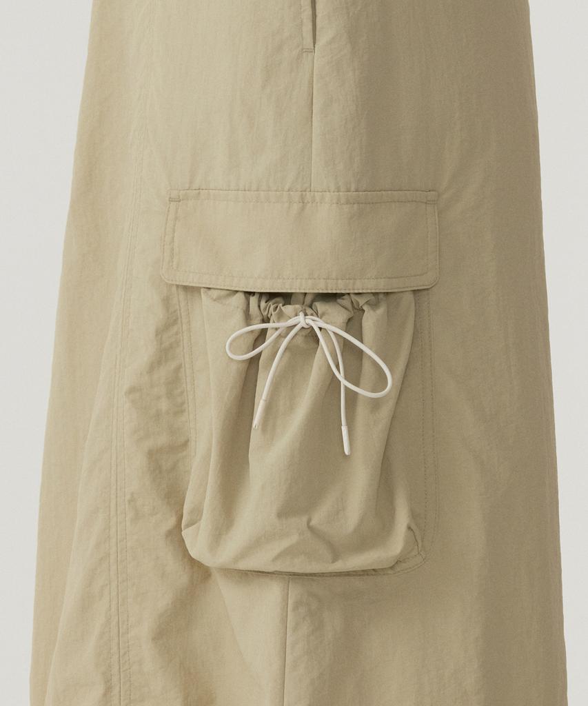 Covernat Woman String Cargo Skirt Light Khaki