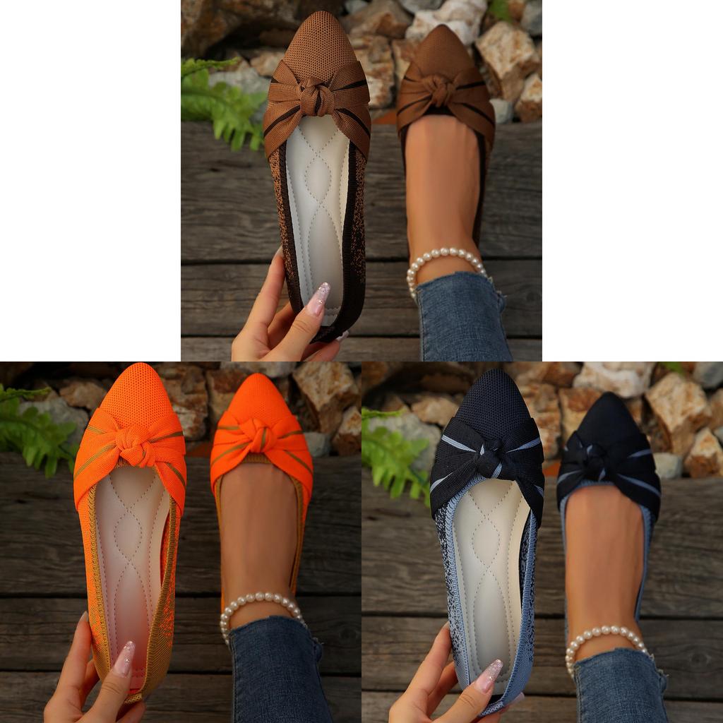 Dame-slip-on-loafers med pustende stoff for uformell daglig bruk