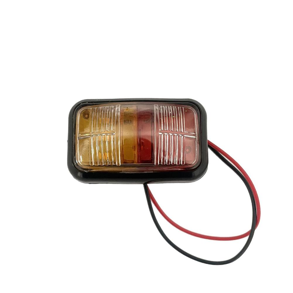 12-24V Car LED Side Marker Lights Square Lights Warning Tail Light Red Yellow Auto Trailer Truck Lorry Clearance Lamps