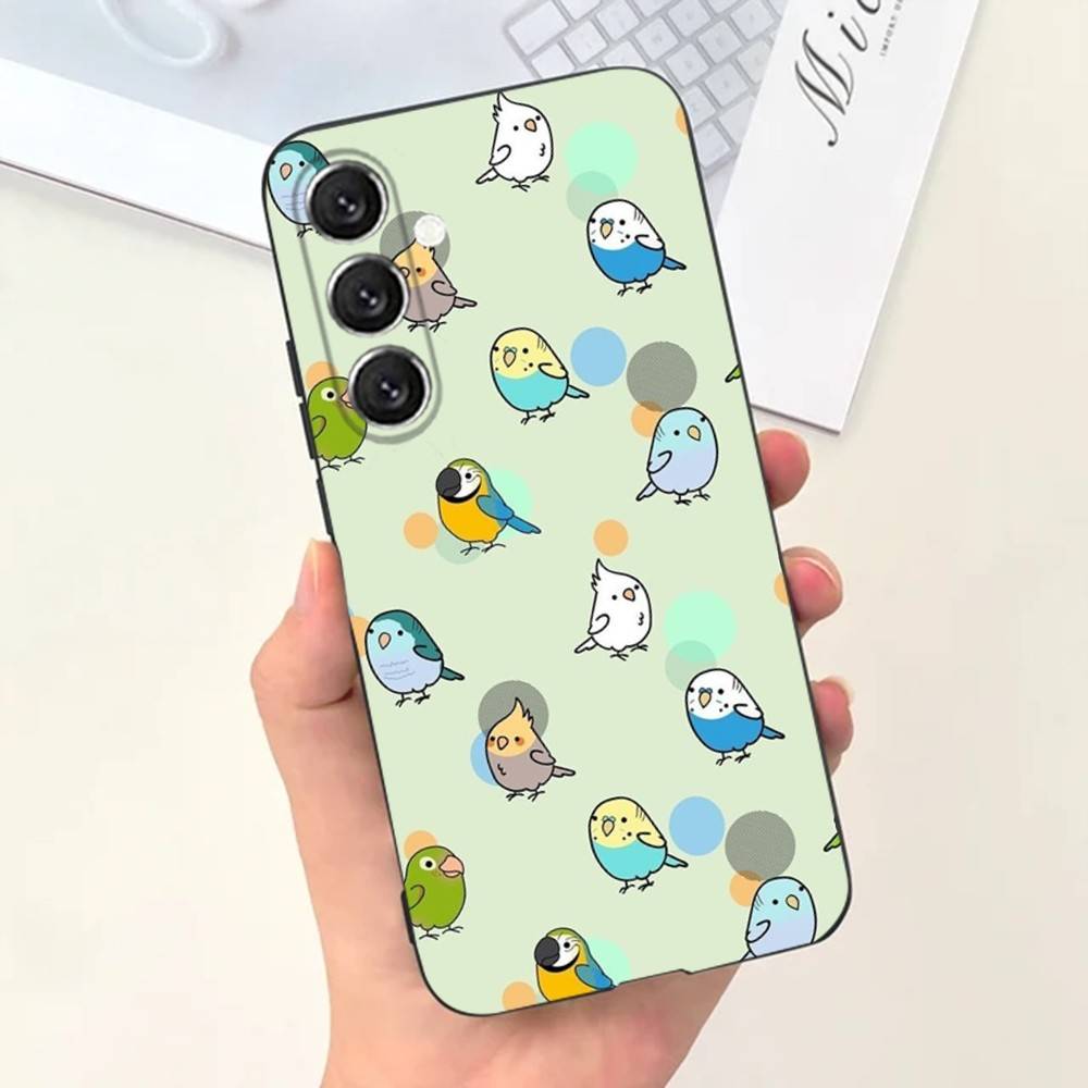 

Animal Parrot Bird Phone Case Phone Case For Samsung S25,S24,S21,S22,S23,S30,Ultra,S20,Plus,Fe,Lite,Note,10,9,5G Black Cover Samsung S105G