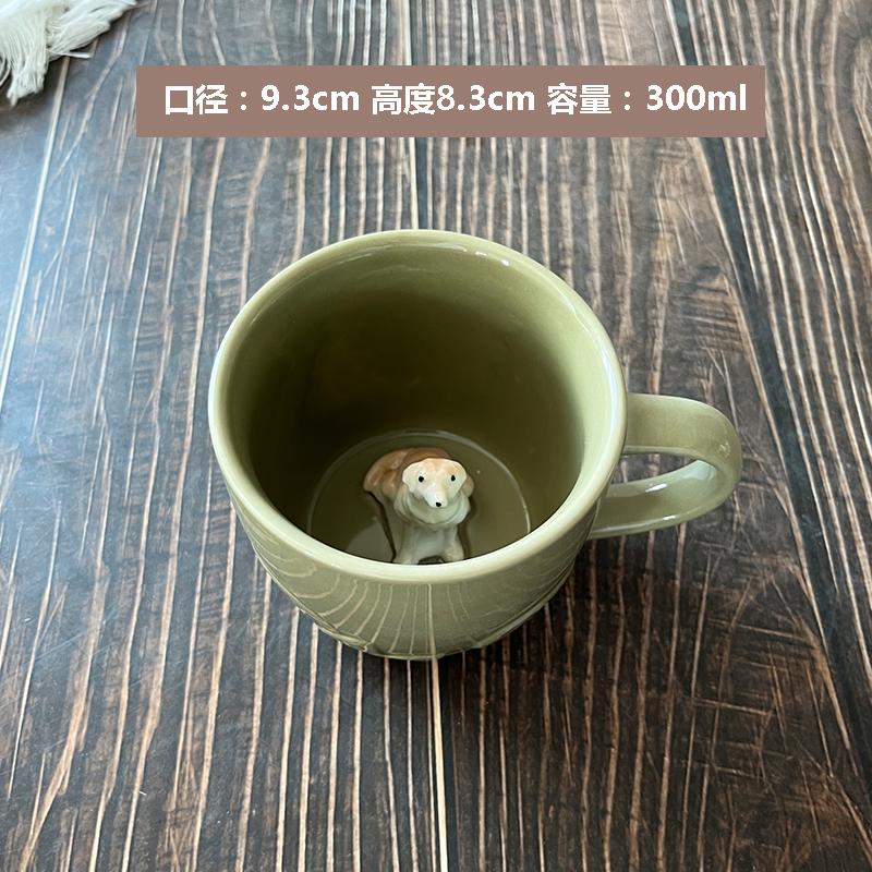 

Креативная керамическая стереокружка с изображением животных, 300 мл, большая емкость, чашка для воды, пара, кружка для воды в офисе, кружка для завтрака, кухонная утварь 300ML