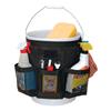 Bucket Organizer for Cleaning and Gardening Tools - Water-Resistant Mesh Pockets, Fits 3.5 To 5 Gallon Buckets (Black)