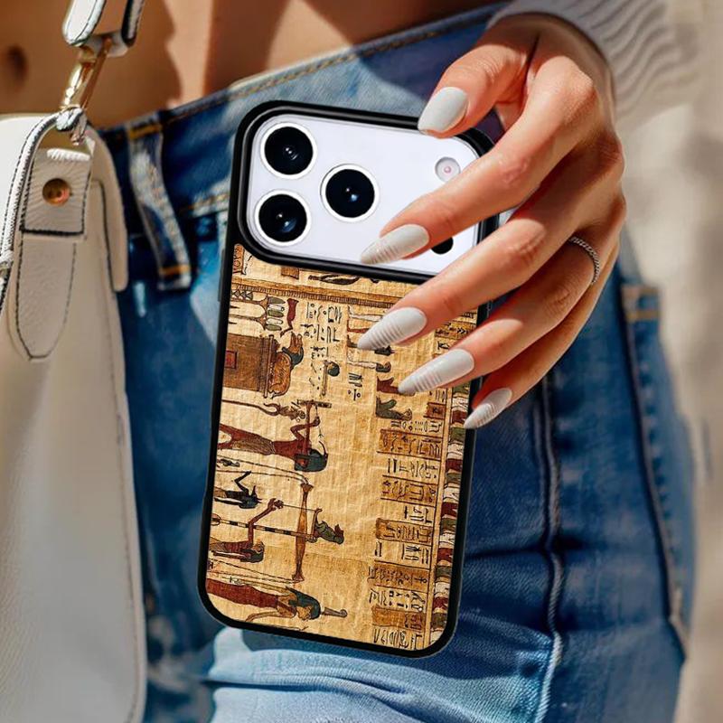 Egypt Cuneiform Akkadian Phone Case For iPhone 17 Air 14 15 13 12 Max Cover For Apple 14 15 16 16e 11 Pro Max Plus