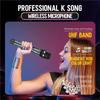 Wireless Microphone UHF Fixed Frequency 2 Channels Handheld Mic Micphone For Party Karaoke Professional Church Meeting