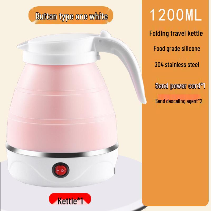 Portable Folding Silicone Electric Kettle with 304 Stainless Steel, Auto Power Off, Anti-Dry Burning - Ideal for Travel, Home, or Dorm Use