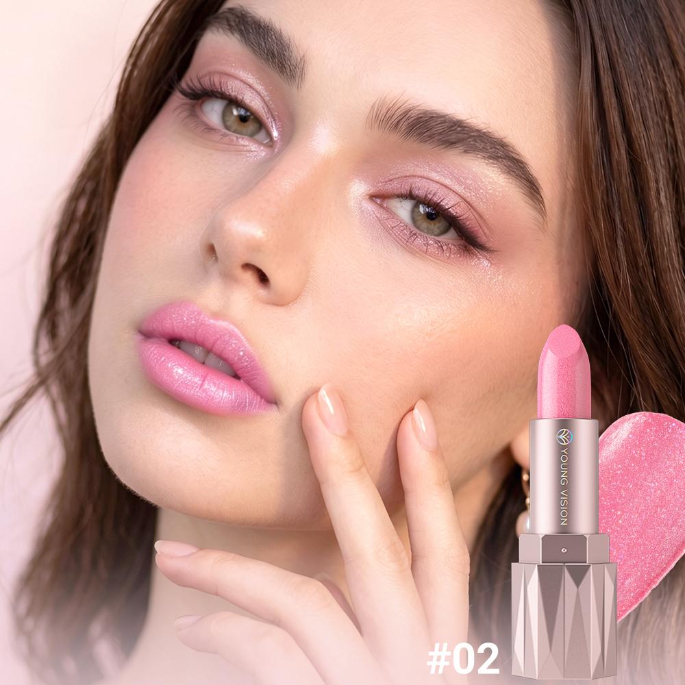 Parel Wit Glanzende Lippenstift Hydraterende Rijke Metallic Lipgloss Hoge Pigmentatie Glans Glad Dagelijkse Lipstain Cosmetisch brown