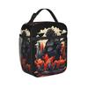 Godzillaed Japanese Anime Insulated Lunch Bags Large Reusable Cooler Bag Tote Lunch Box College Travel Food Storage Bags