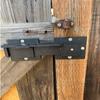 Heavy Duty 7.5" Slide Bolt Latch with Padlock Hole Adjustable Security Door Lock Simple Installation for Double Gates