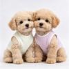 Soft Cotton Pet Sleeveless Vest Solid‑Color Breathable Cat Shirts Comfortable Wear‑Resistant Home Clothes