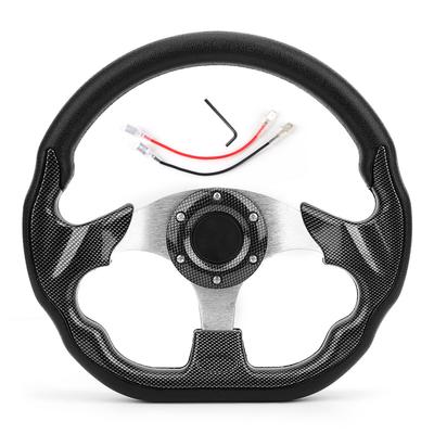 320MM Universal Auto Lenkrad Carbonfaser-Stil Racing Drift mit Hupenknopf