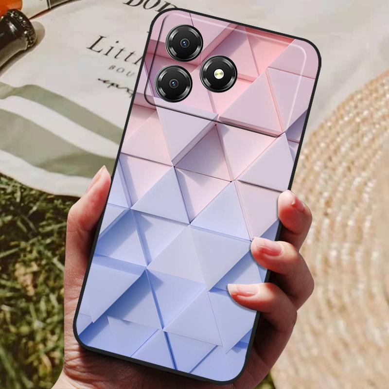 For ZTE Blade A36 4G Case Cover Funda Luxury TPU Shockproof Cartoon Silicone Phone Cover For ZTE Blade A36 A 36 Z2472 Coque