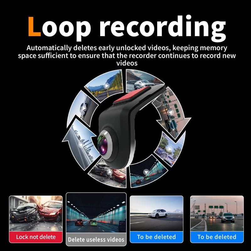 HD Dash Mini Cam Car USB ADAS DVR Special For Android Multimedia Player AHD Camera Video Front Recorder Reverse Vision