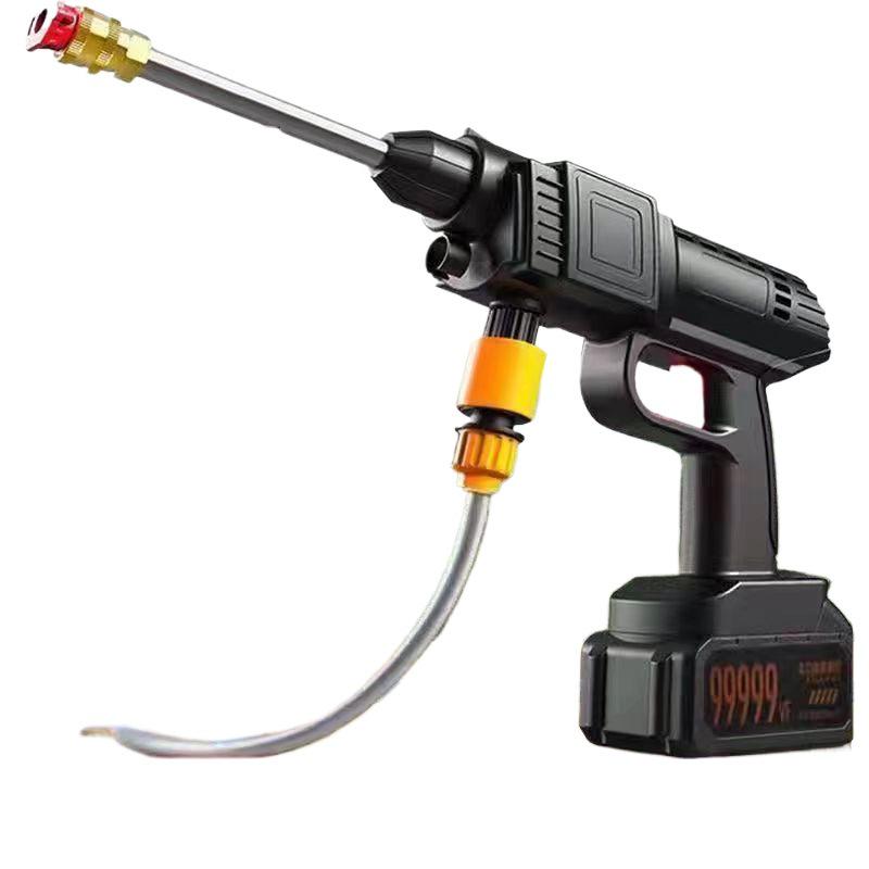 Cordless High-Pressure Car Wash Water Gun with Rechargeable Battery