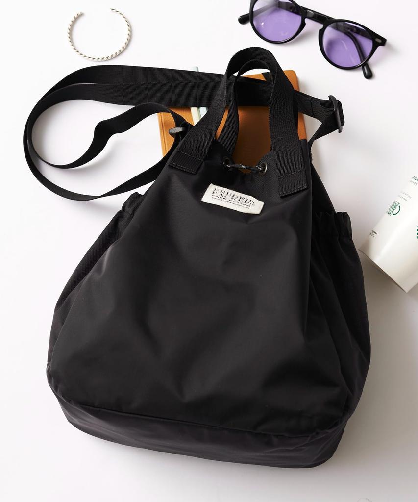 Fredrick Packers Bloom Shoulder Nylon 2-Wege-Tragetasche, Damen, Schwarz, Einheitsgröße (221300845BLKFREE), Erhältlich in exklusiven E-Commerce-Farben