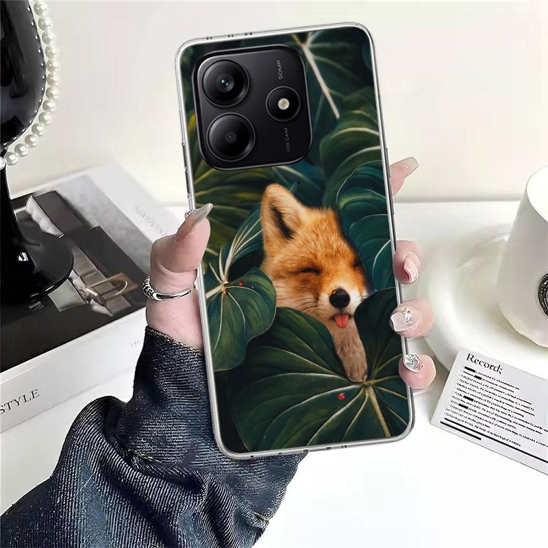Animal Fox Soft Phone Case For Xiaomi Redmi Note 15 14 14S 13 12 Pro Plus 12S 11 11S 11E 10 10S 11T 5G Fundas Coque Redmi Note 1