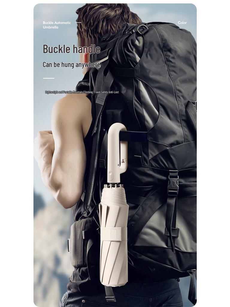 Large Automatic Dual-Use Umbrella: Sunshade & Rain Protection with Custom Logo