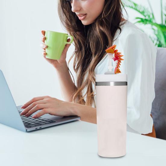 3D Dragon Straw Cover Dust-Proof Protector for 30/40oz Cup Reusable Straw Topper Novelty Cup Accessories