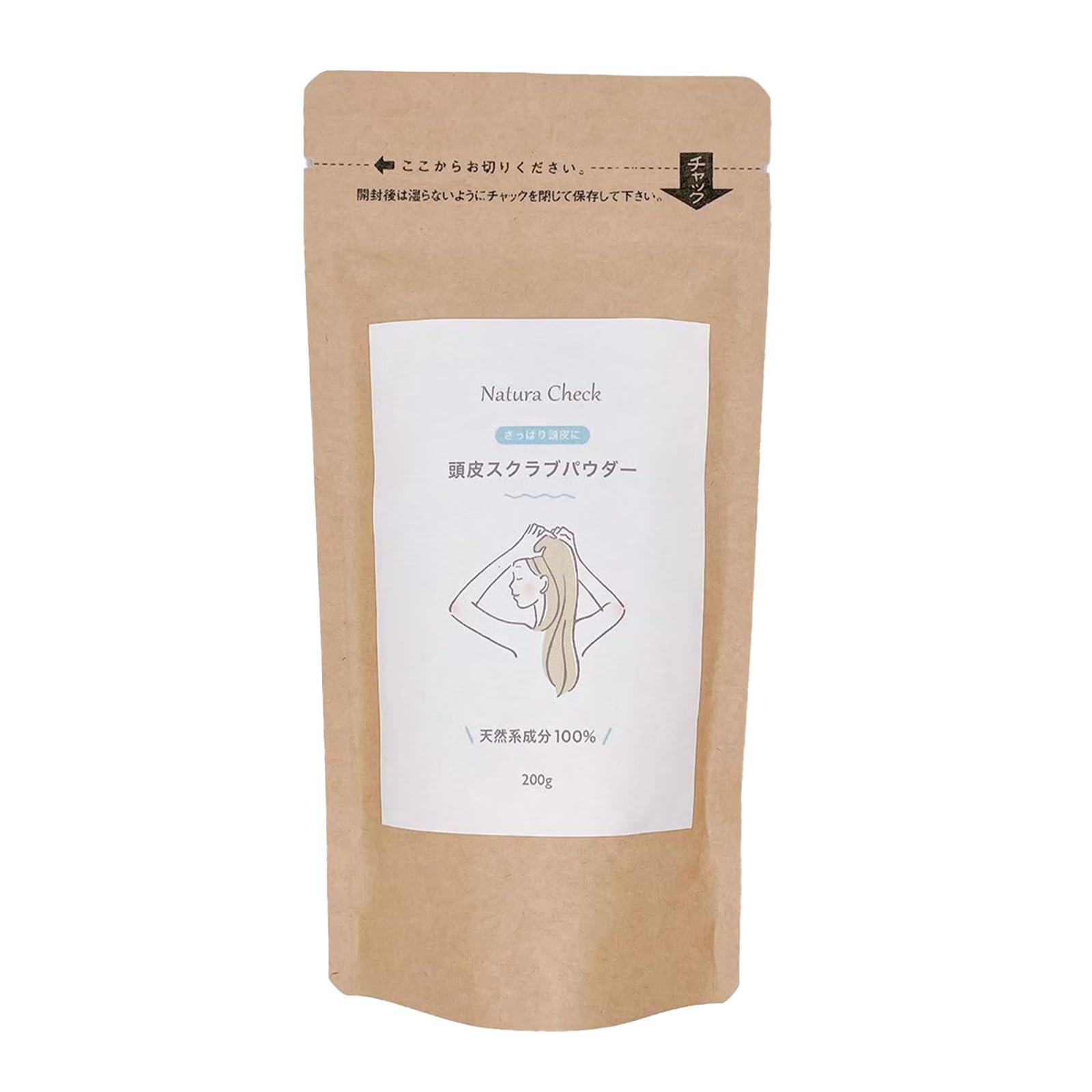 

[Natura Check] 100% Natural Scalp Scrub Powder 200g / Head Spa Scalp Care, Additive-Free, Fragrance-Free, Suitable for Sensitive Skin, Scalp Odor