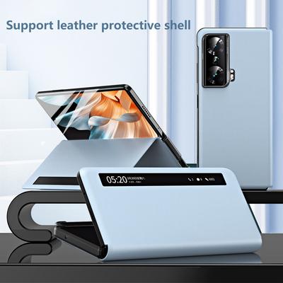 For Honor Magic Vs Ultimate 5G/Magic Vs 5G Magnetic Auto-absorbed View Window PU Leather+PC Phone Case Stand Phone Cover (without Stylus&Pen Slot)