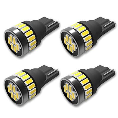 TORIBIO T10 LED Θέσης Συμβατό με DC12V και Σούπερ με 24 3014 για Εσωτερικό Πινακίδα και Περισσότερα 4 Τεμάχια Λάμπες, 24V, Λευκό, Φωτεινό, Ενσωματωμένο