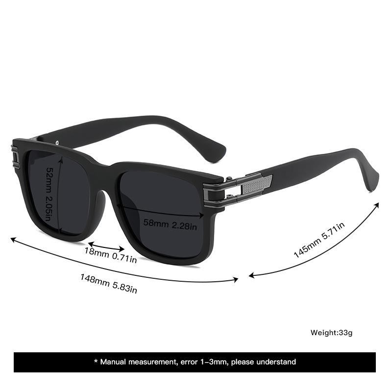 Luxury  Polarized Sunglasses Men Driving Shades Retro UV400 Mirror Square Sun Glasses for Men Summer Mirror Square Glasses