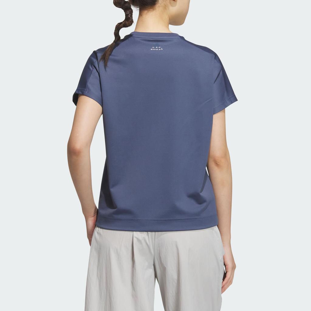 Adidas Graphic Design Cartoon Round Neck Loose Fit Short Sleeve T-Shirt Women T-Shirts Ink-Blue JD5248