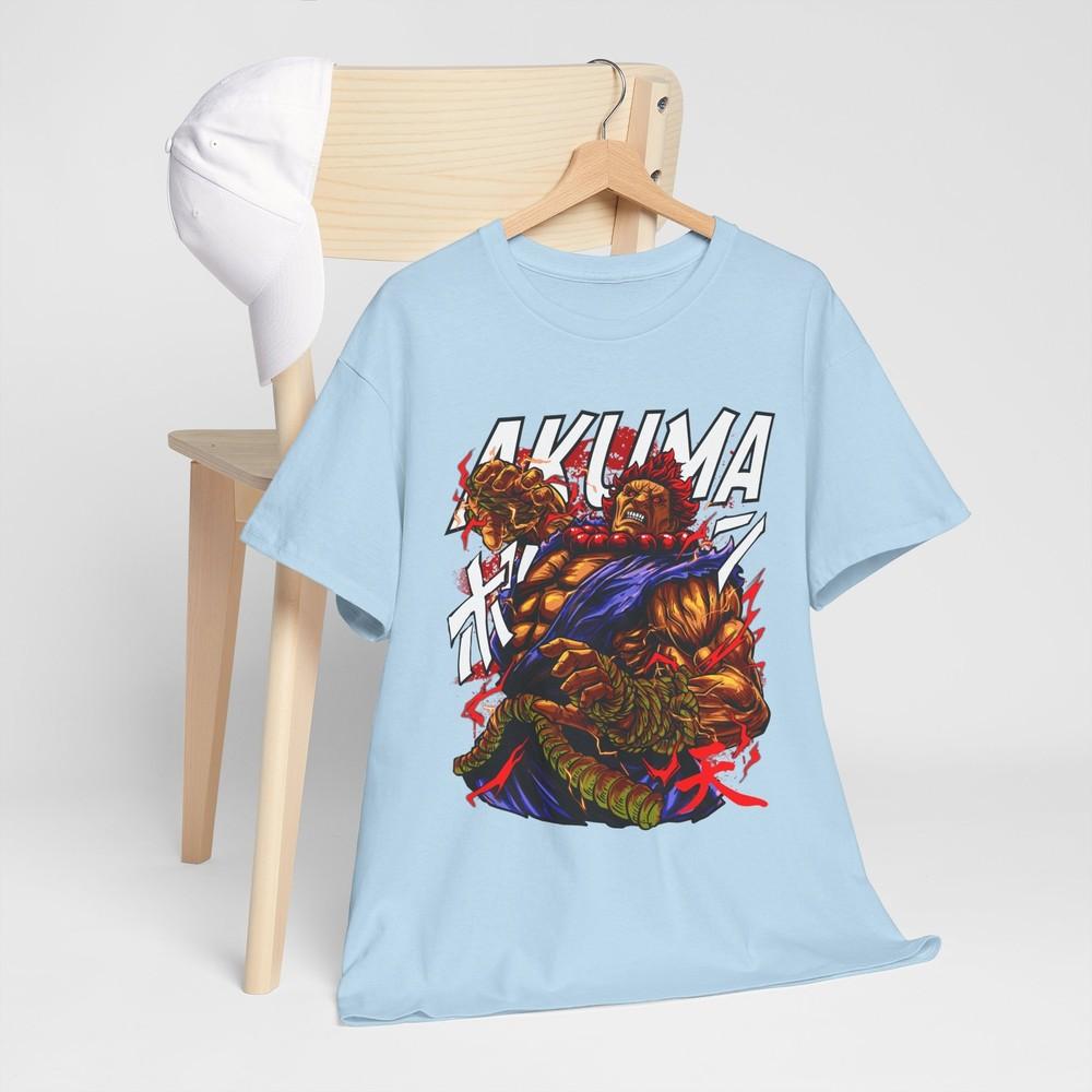 Akuma Gouki Tshirt Karate Street Fighter Video Games Fighting Shirt Graphic Tee M