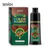 SEVICH 250 ml šampon pro barvení vlasů s arganovým olejem Rychlý styling vlasů Šampon pro barvení vlasů s přírodní šedou bílou barvou vlasů