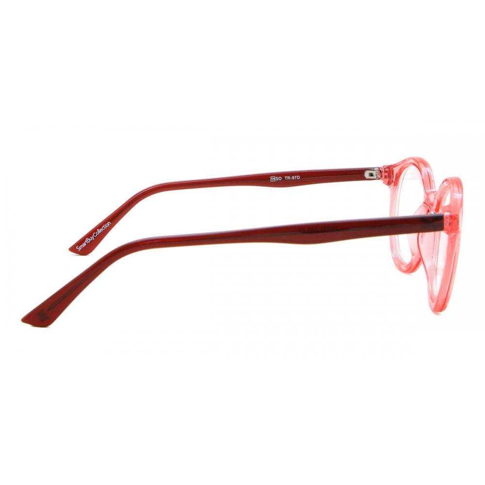 Full Rim Oval Transparent Red Smartbuy Collection Chas Tr 97d Fashion Unisex Eyeglasses