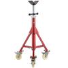 Pipe Stand, Pipe Jack Stand, V Head Pipe Stand Adjustable Height 28-52 Inch, Pipe Jack Stands with Casters 882 LB, Folding Portable Pipe Stands 1/8 To