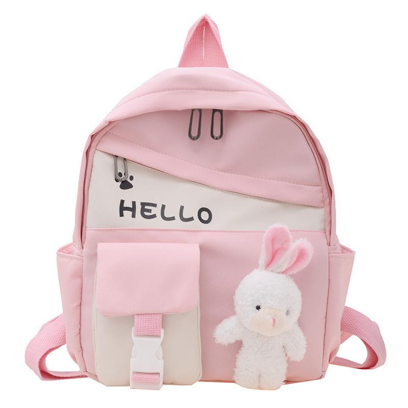 Cute Rabbit Design School Backpack For Girls Breathable Fabric Spacious And Fun