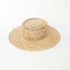 European, American Spring and Summer Fashion Hollow Flower Hand-woven Treasure Grass Ring Top Big Brim Straw Hat Outdoor Beach Sun Protection Shade