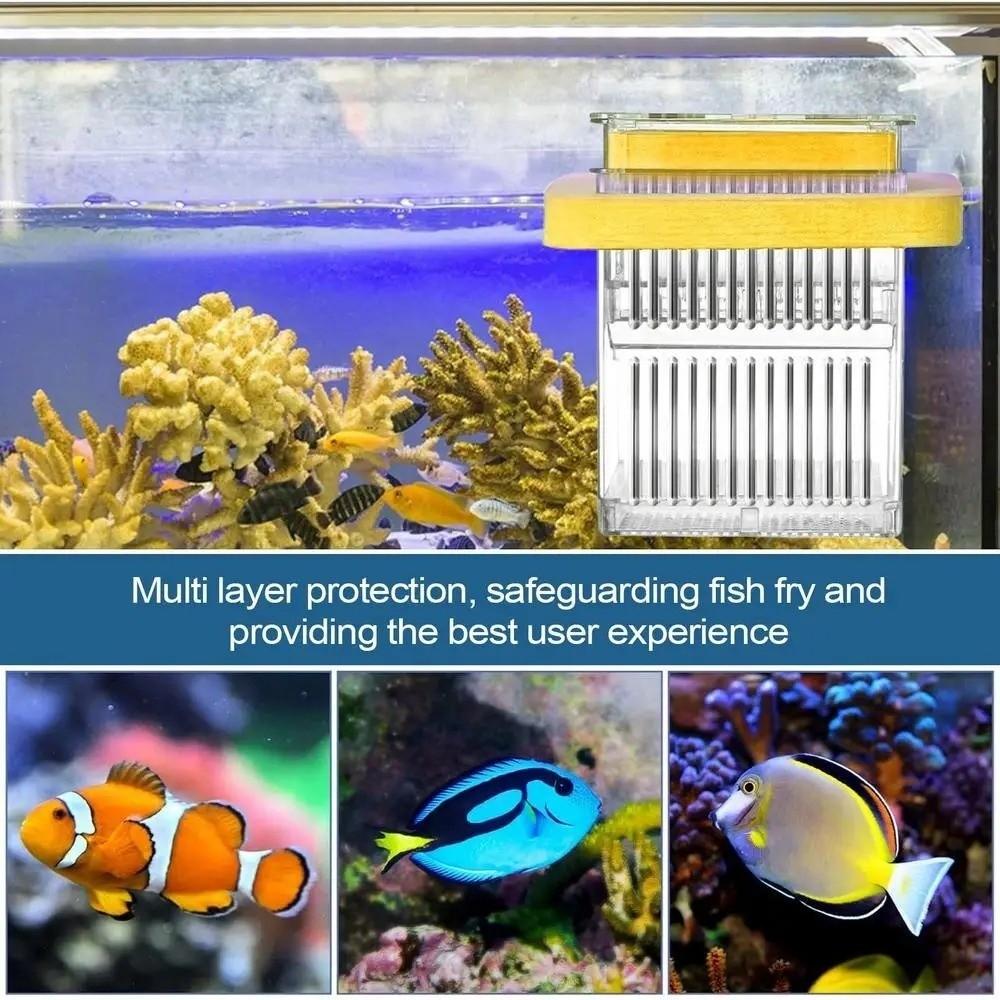 Permeable Floating Hatching Box Transparent Aquatic Life Hatchery Guppy Breeder Box  Fish Breeding