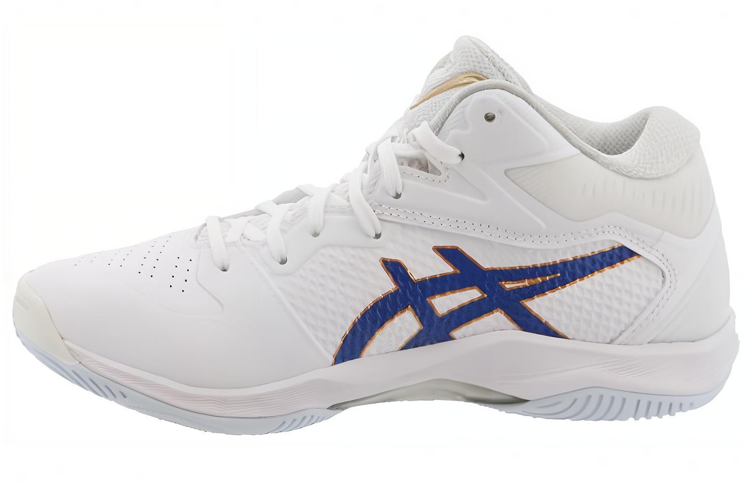 ASICS Gel Hoop V12 3E White Blue 1063A038-109 43.5
