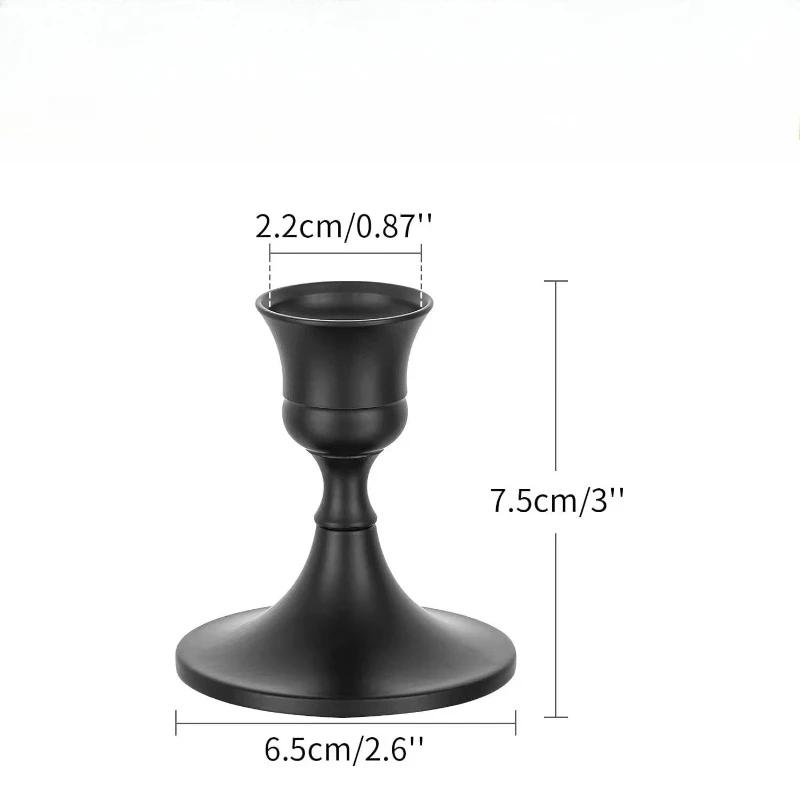 1 Stück/3 Stück Vintage und elegante Metall-Tischkerzenhalter werden für Hochzeiten, Thanksgiving, Weihnachten und Hoteldekoration verwendet