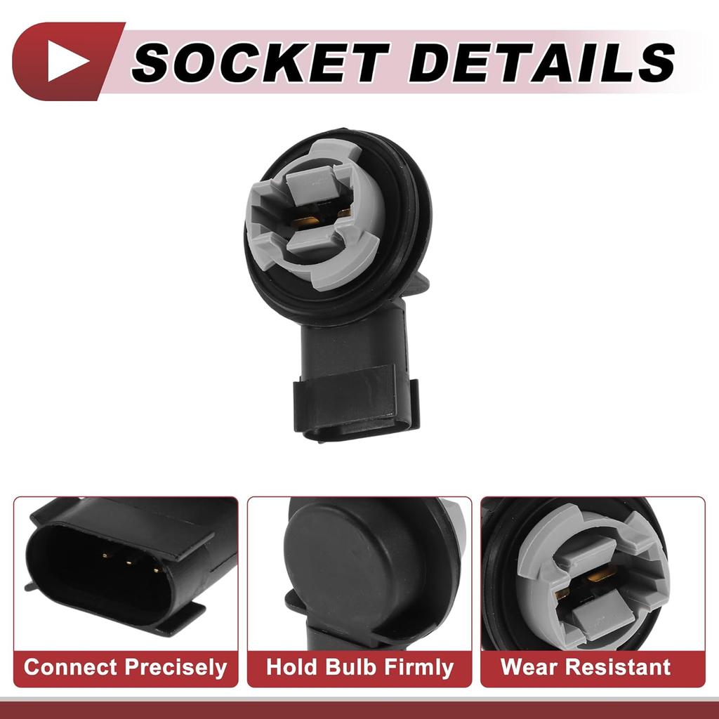 1 Set Turn Signal Light Socket Wiring for Dodge for Ram 1500 2500 3500 2009-2020 No.68226719AA Tail Lamp Bulb Pigtail Connector Harness