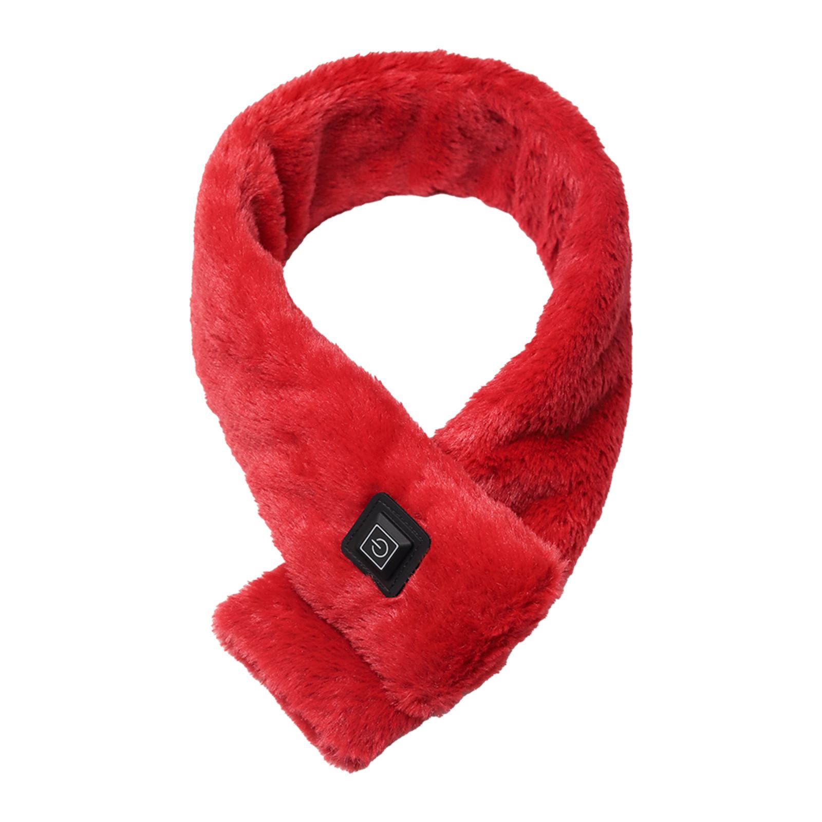 

Теплый и горячий шарф Шарф с электрическим обогревом шеи Холодостойкий шарф One Size красный