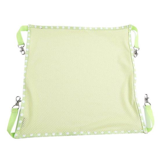 

Summer Breathable Mesh Cloth Hammock Cage Clasp Hanging Bed for Pet Cat Animal L зелений