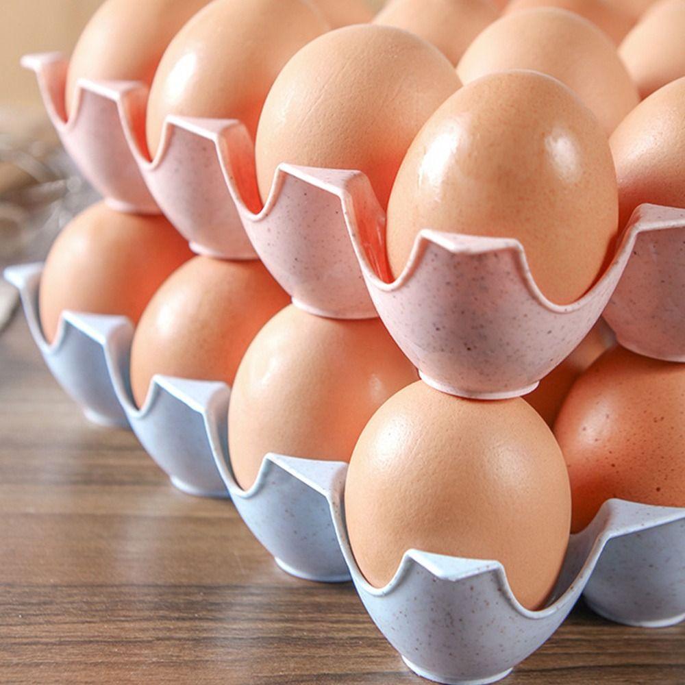 Large-capacity Egg Storage Box 24/15 Grooves Egg Dispenser for Kitchen Trendy Egg Container