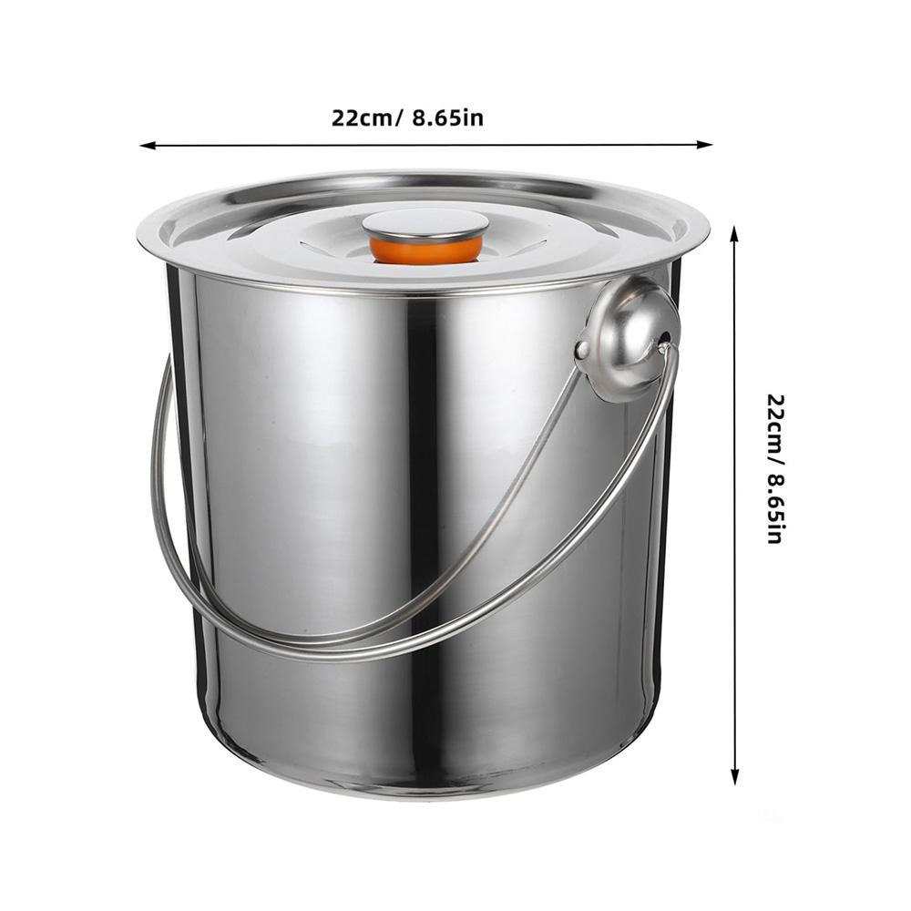 

Stainless steel food grade storage and sealing tank - suitable for multifunctional storage of oil, milk, and tea срібний