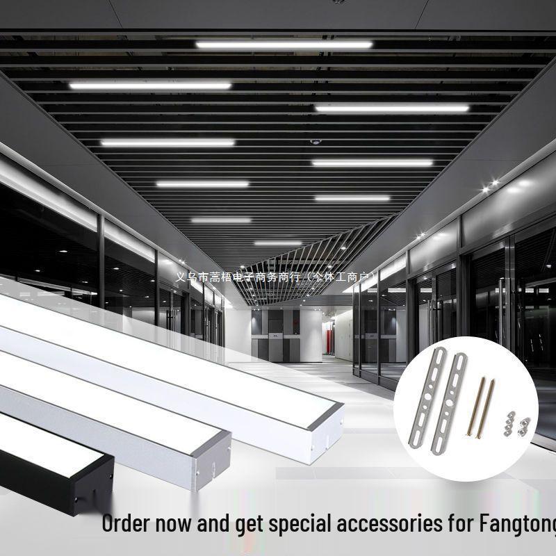 Minimalist Rectangular LED Pendant Light for Barber Shop, Office, or Living Room Ceiling