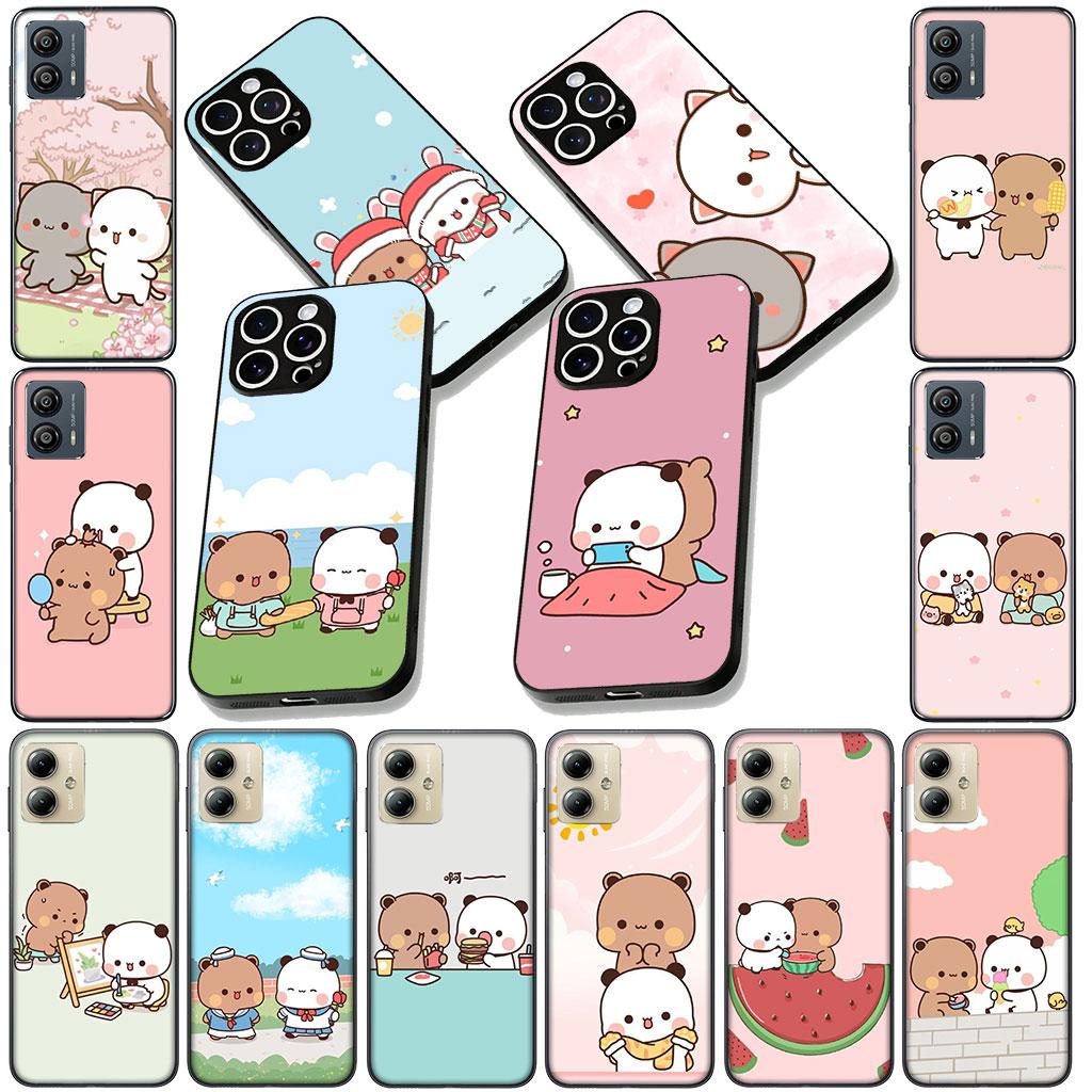 Phone Cover for Motorola Moto Edge 70 60 Fusion NEO Pro G Stylus G56 G96 G52 G04 G05 20 Case B-Bubus D-Dudus Panda Bear kawaii