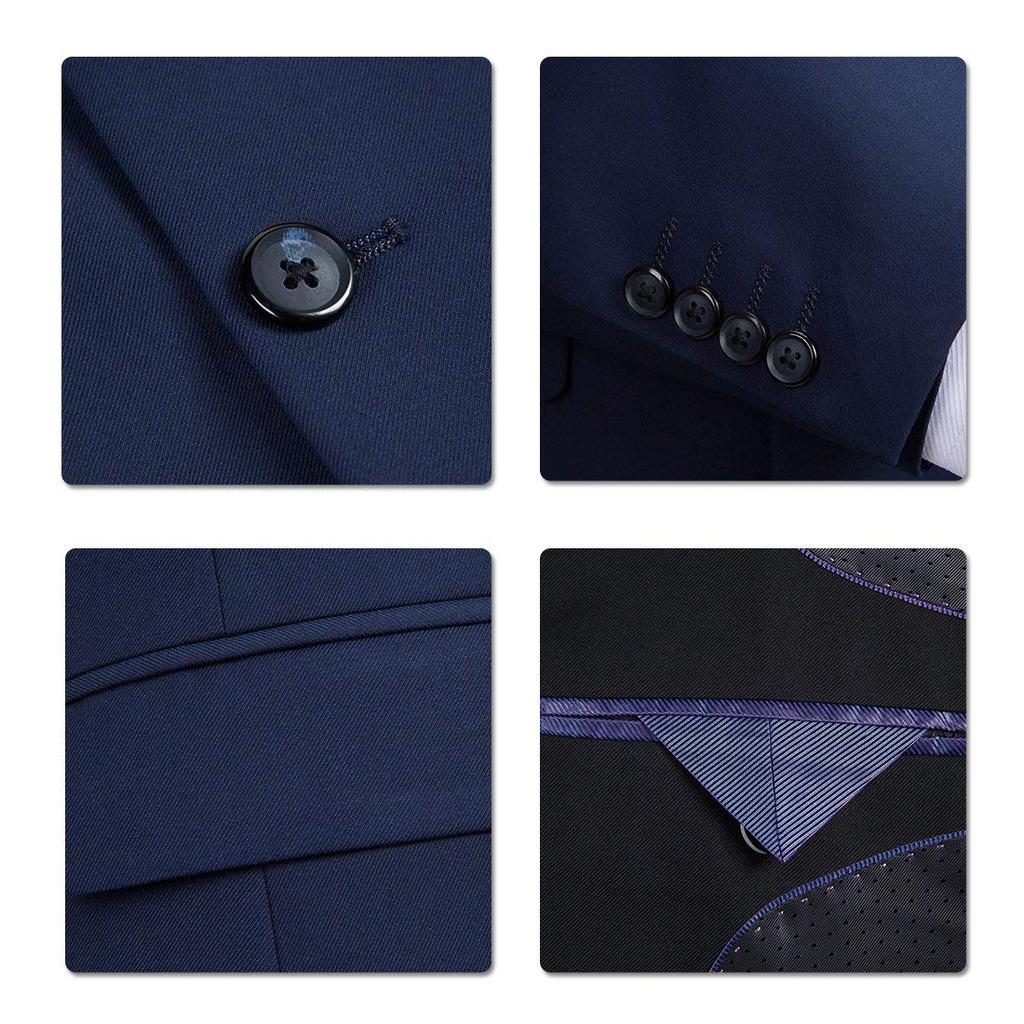 Jacket Business Blazer Suit Tailored 2 Buttons [FOMANSH] Men's