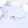 925 Silver Snake Chain Heart Butterfly Cat Claw Bracelets Fit Pan Charms Beads Fashion DIY Jewelry Gift Making
